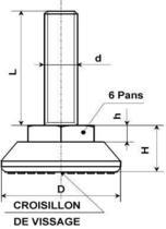 elements-de-reglage-verins-tige-acier-verins-tige-acier-fixe-26-a-46-sans-patin